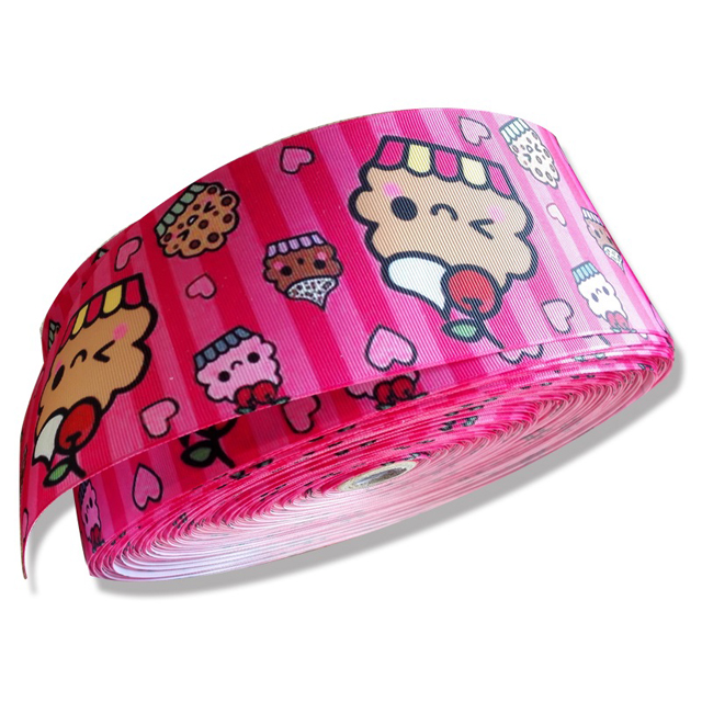 Colorful Printed Satin Ribbons QD-R-0001